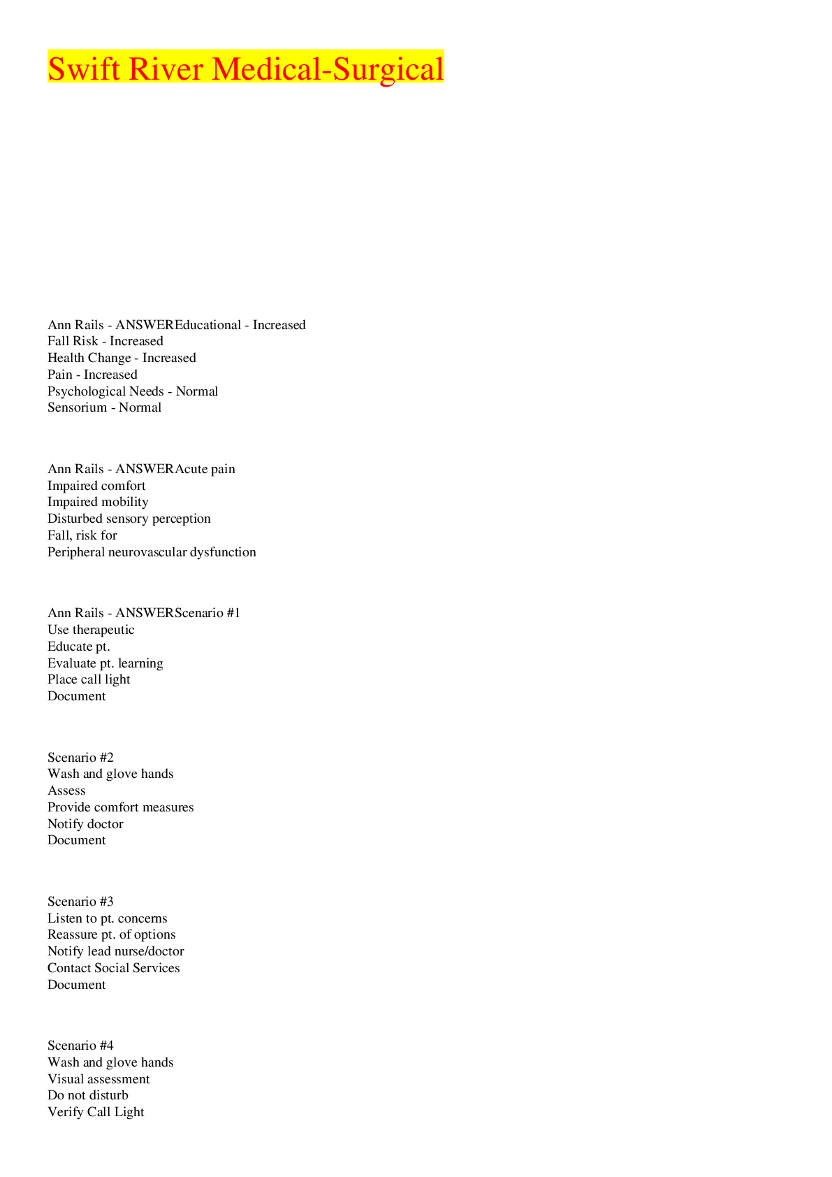 Preview image of Swift River - Med Surg2022 document